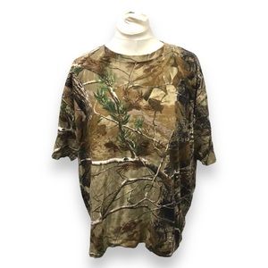 Game Winner Mens Camouflage All Over Graphic Tee, Olive, size XL